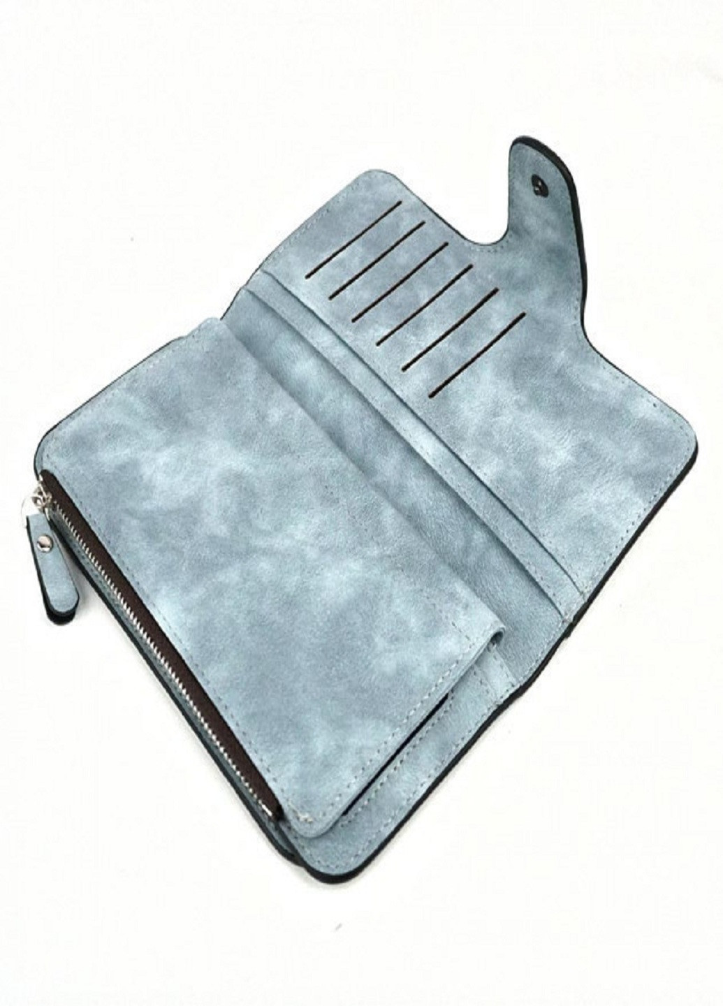 Замшевий жіночий гаманець Forever N 2345 Блакитний Baellerry (253616842)
