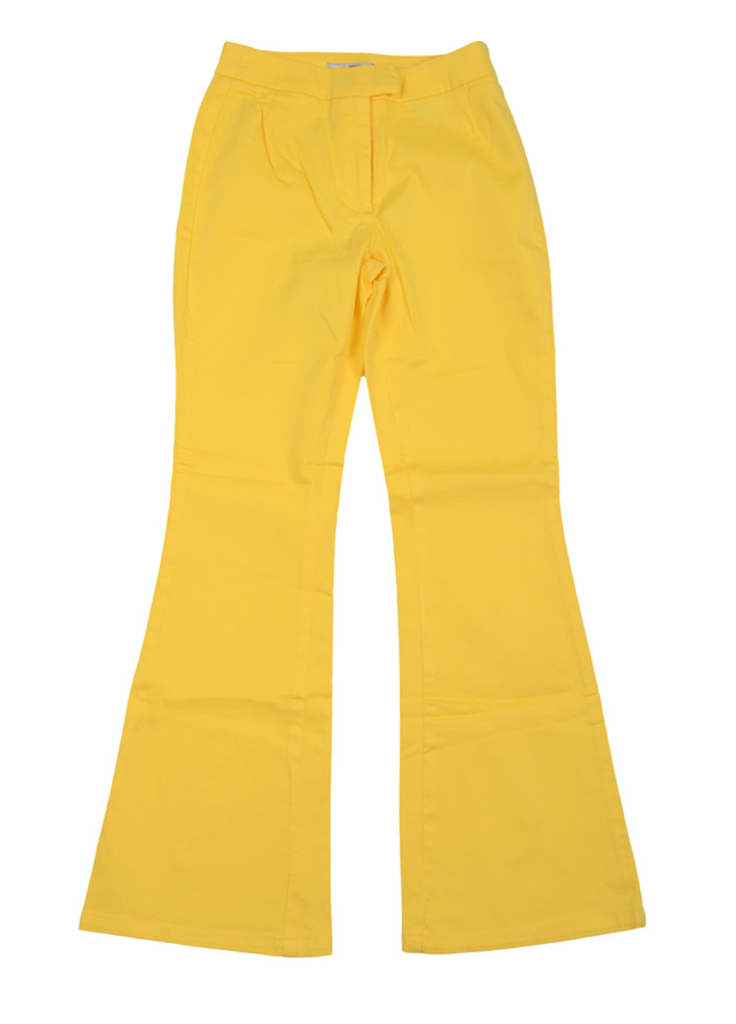 Желтые кэжуал демисезонные клеш брюки Eddie Pen