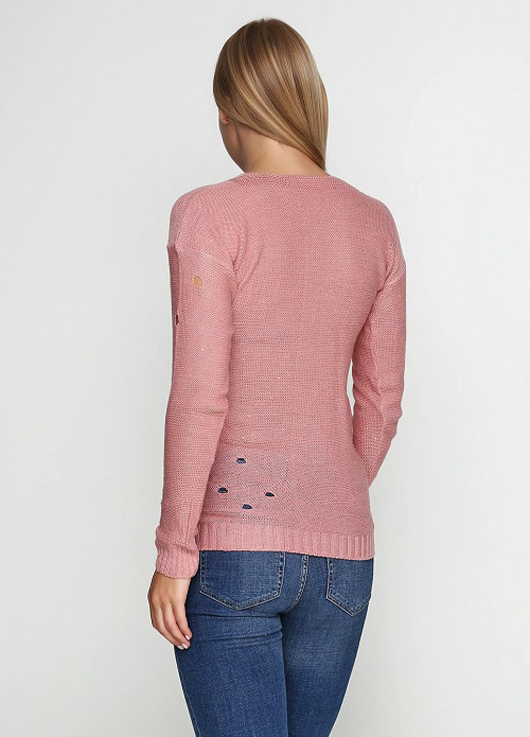 Пудровий демісезонний пуловер пуловер No Brand