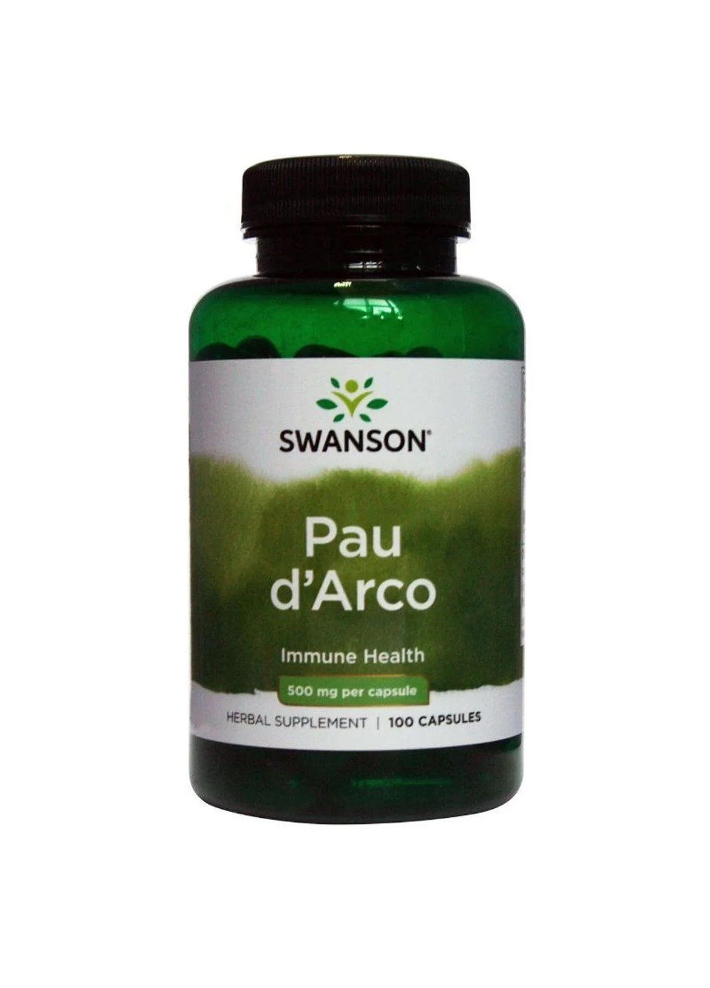 По Д'арко Кора мурашиного дерева Pau d`Arco 500 mg 100 капсул Swanson (255409835)