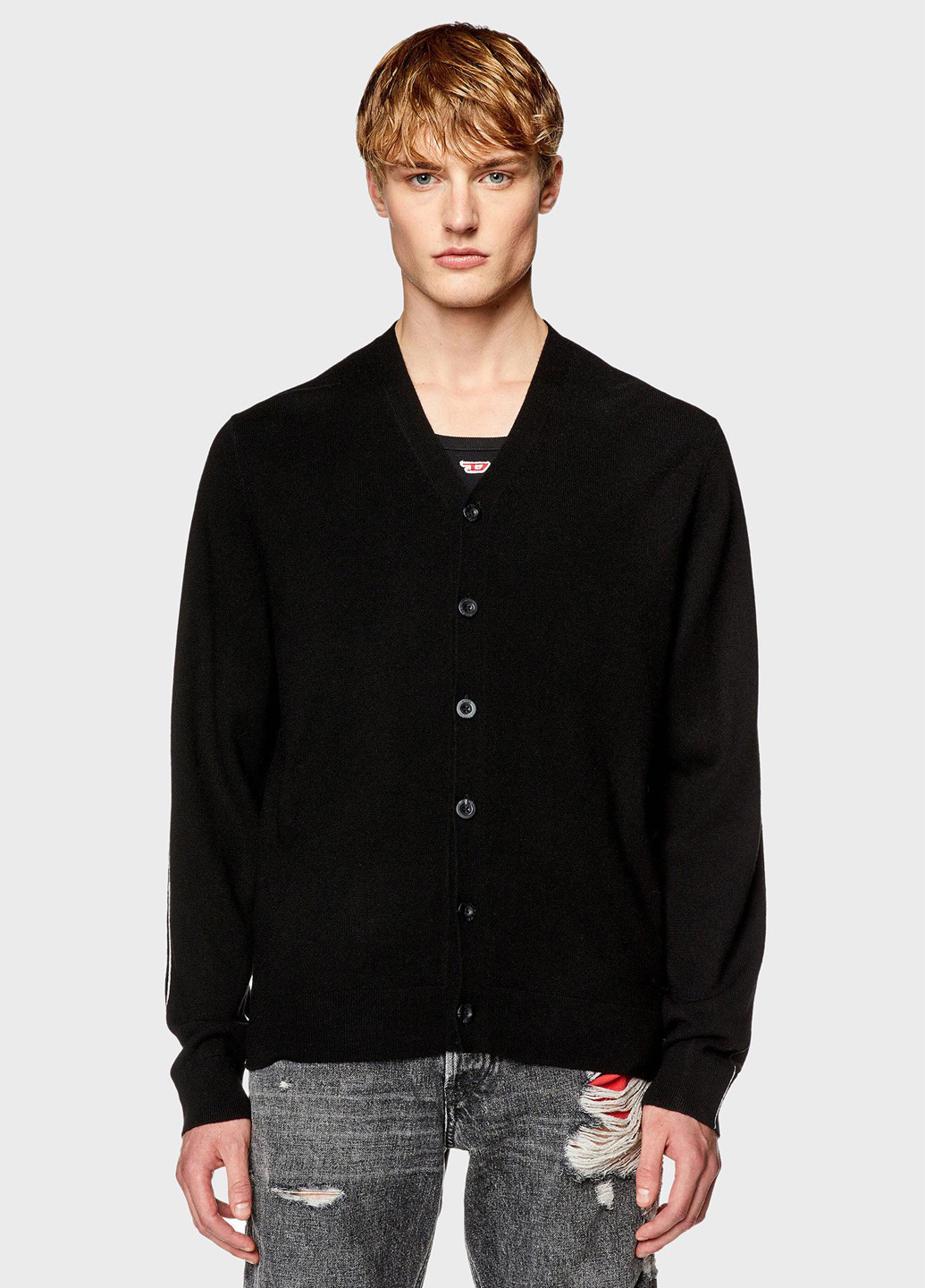 Черный демисезонный кардиган Diesel