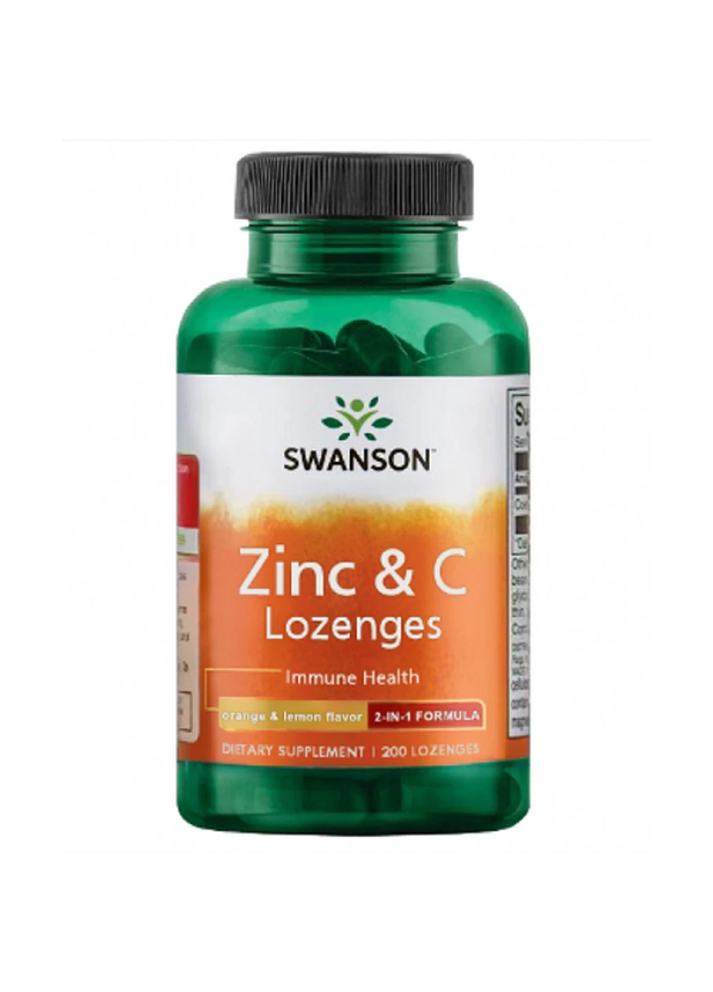 Цинк Zinc C Lozenges orange lemon 200 капсул Swanson (255410089)