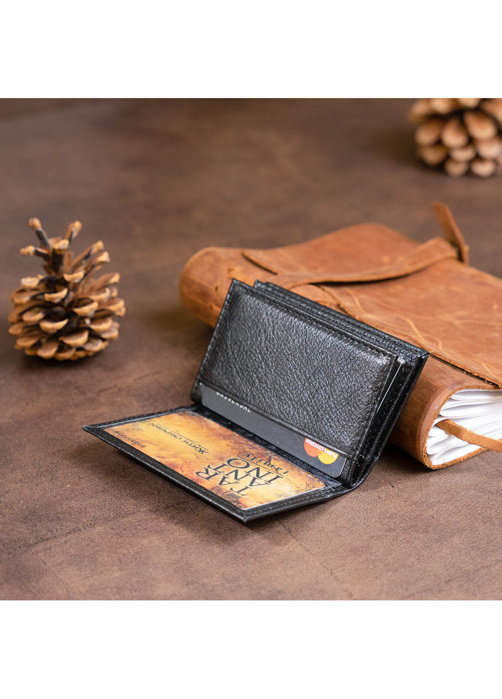 Женский кожаный кошелек-визитница 10х6,5х1 см st leather (229459429)