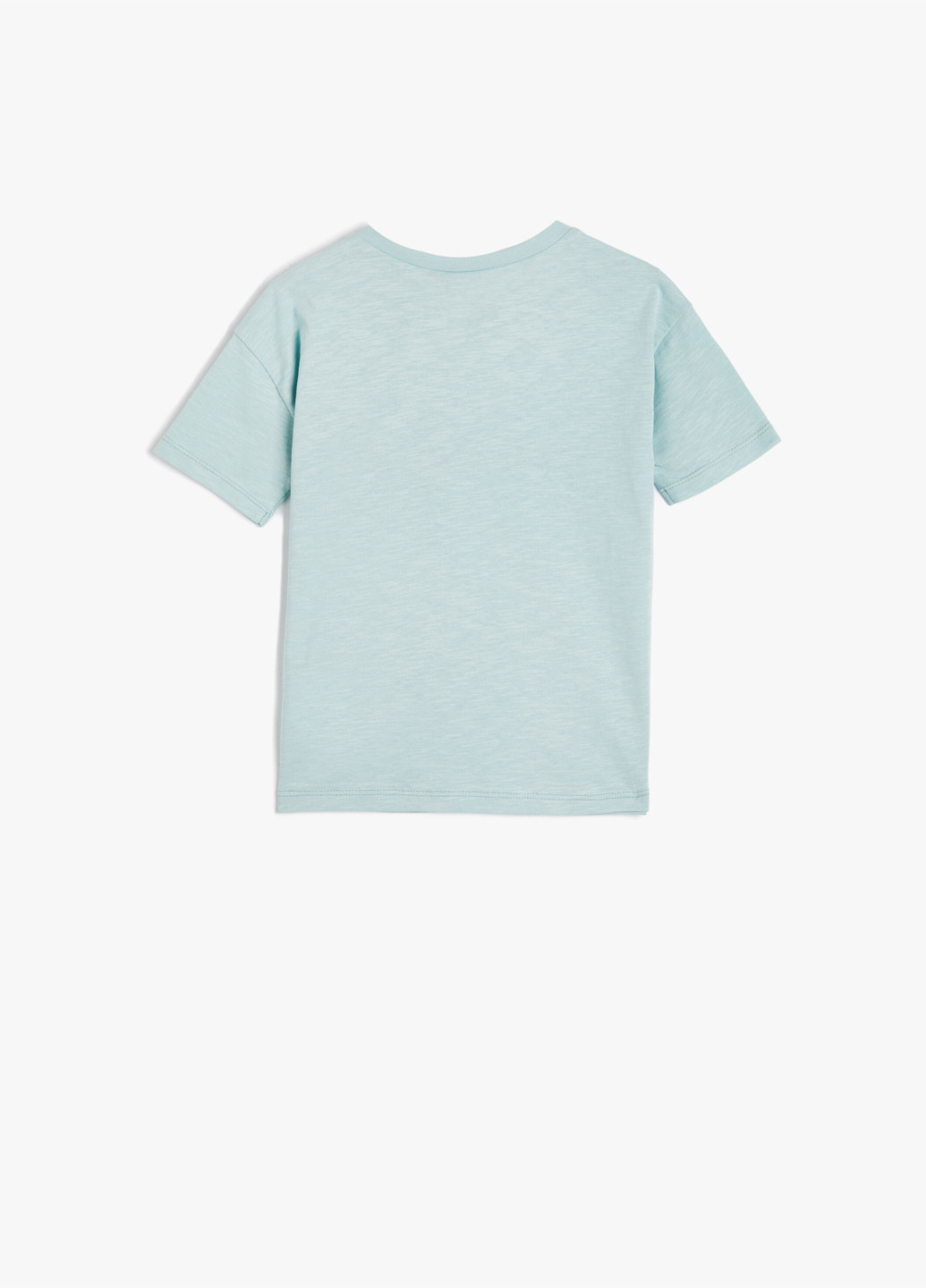 Серо-голубая летняя футболка KOTON