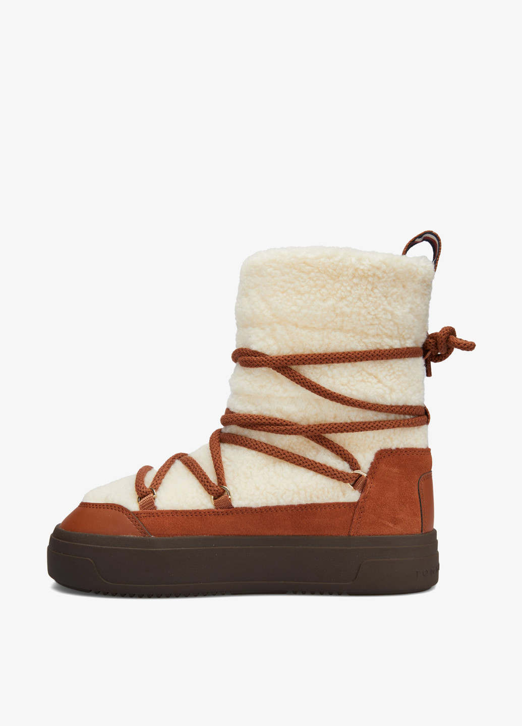 Дутики Tommy Hilfiger LACE-UP FAUX SHEARLING (329059493)