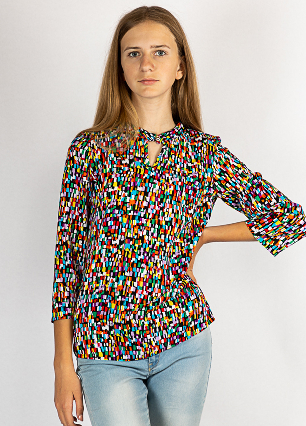 Комбинированная демисезонная блуза Time of Style