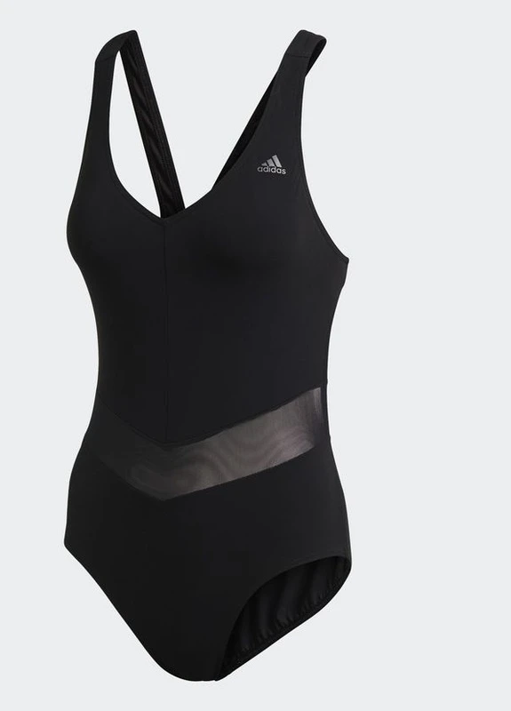 Черный летний купальник adidas