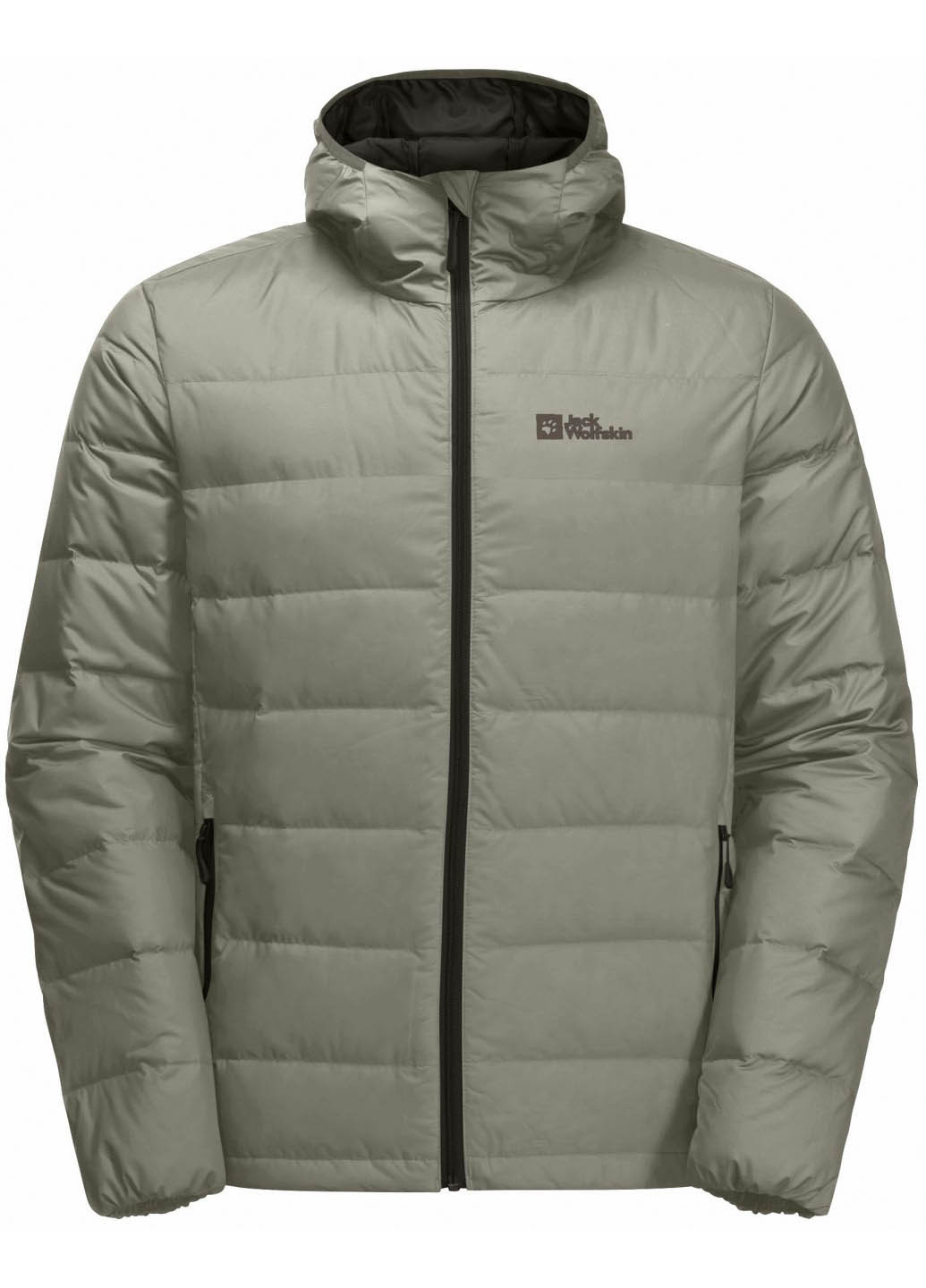 Сіро-бежевий демісезонний Пуховик Jack Wolfskin