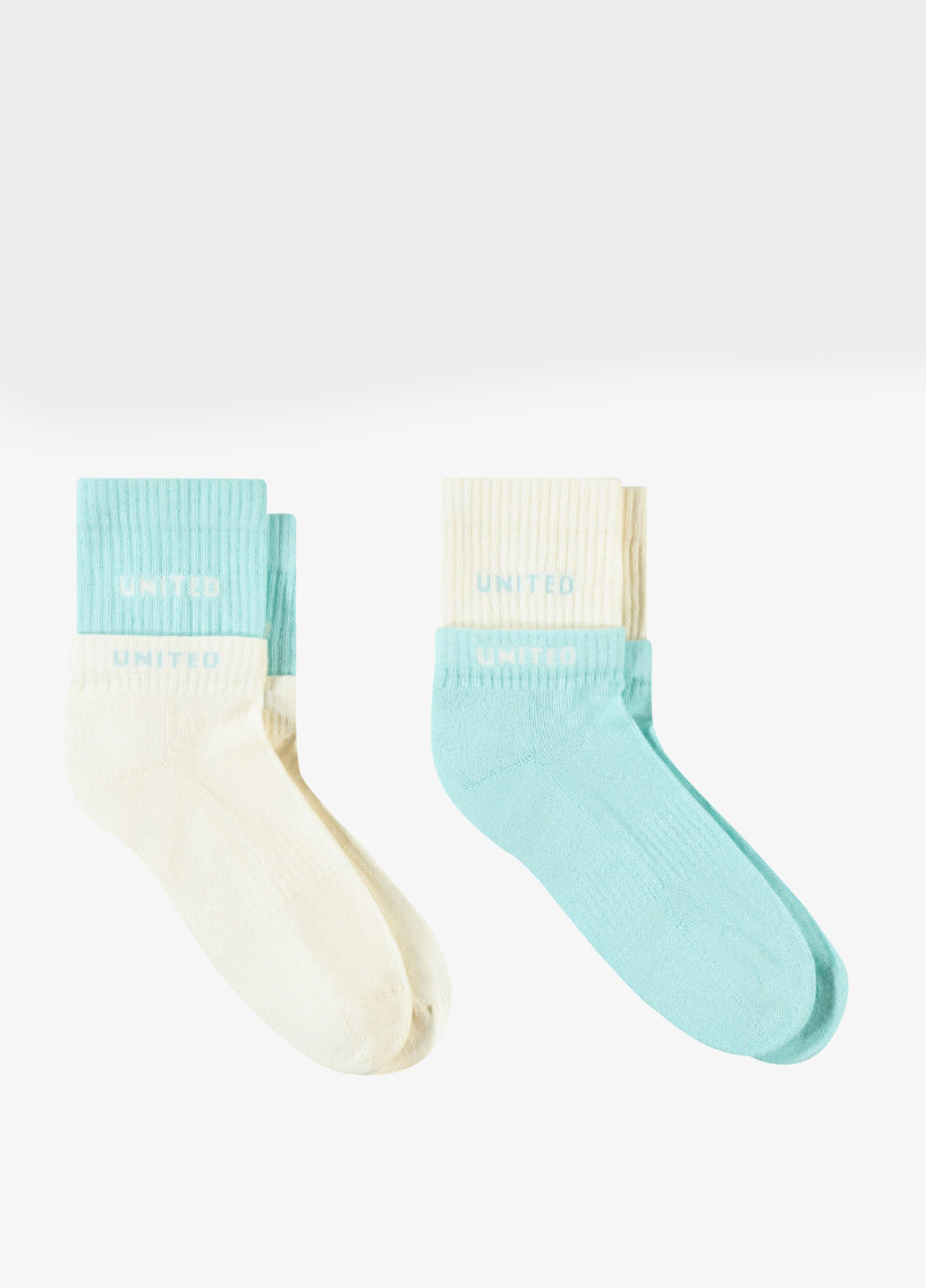 Комбинированные носки (2 пары) UNITED4 логотипы (329059751)