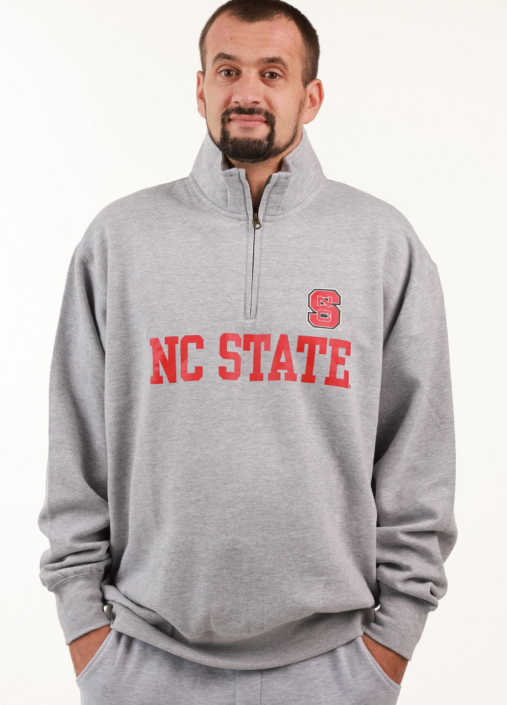 Сірий світшот Blue 84 меланж без декору (359854757)