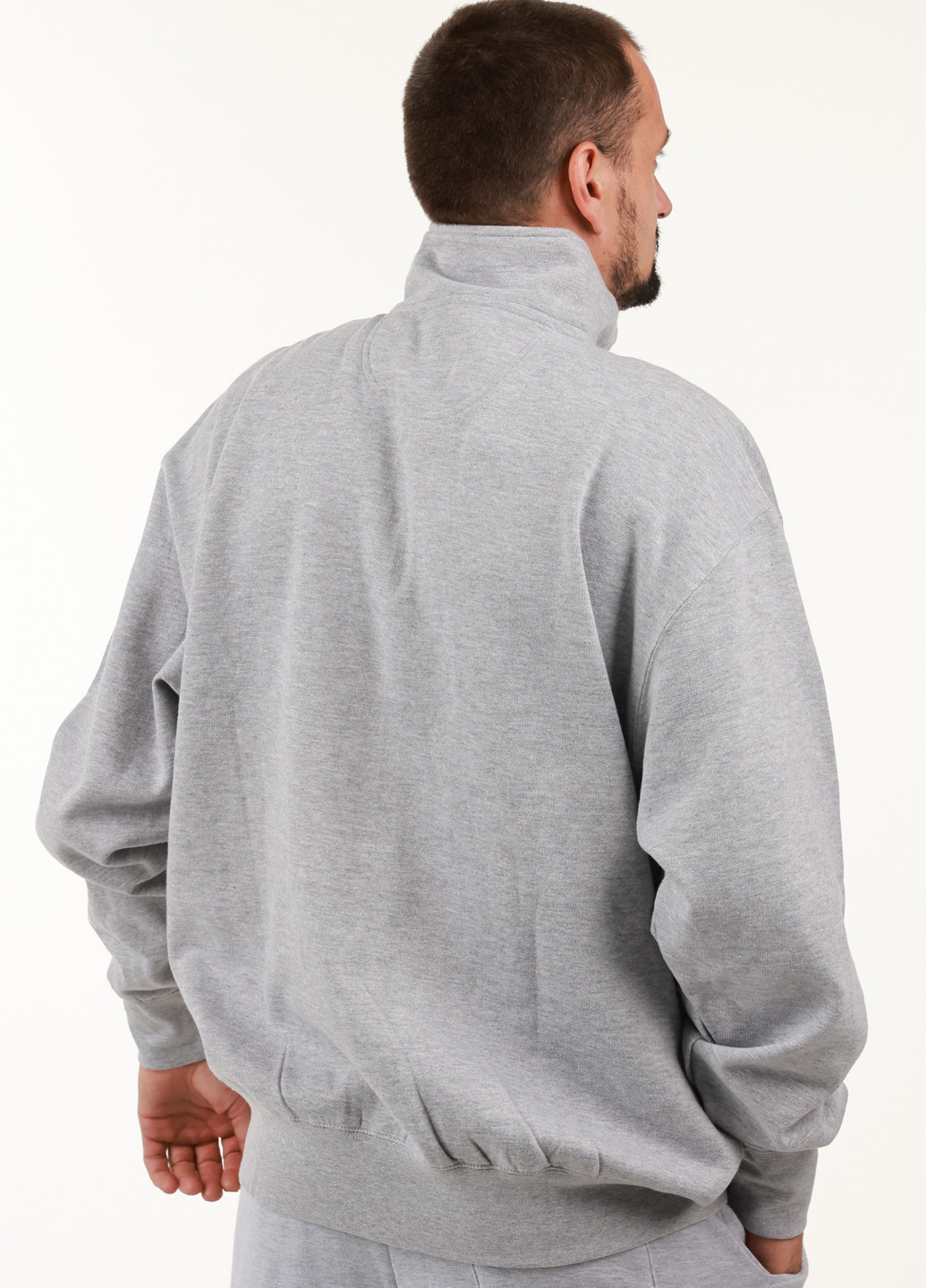 Сірий світшот Blue 84 меланж без декору (359854757)