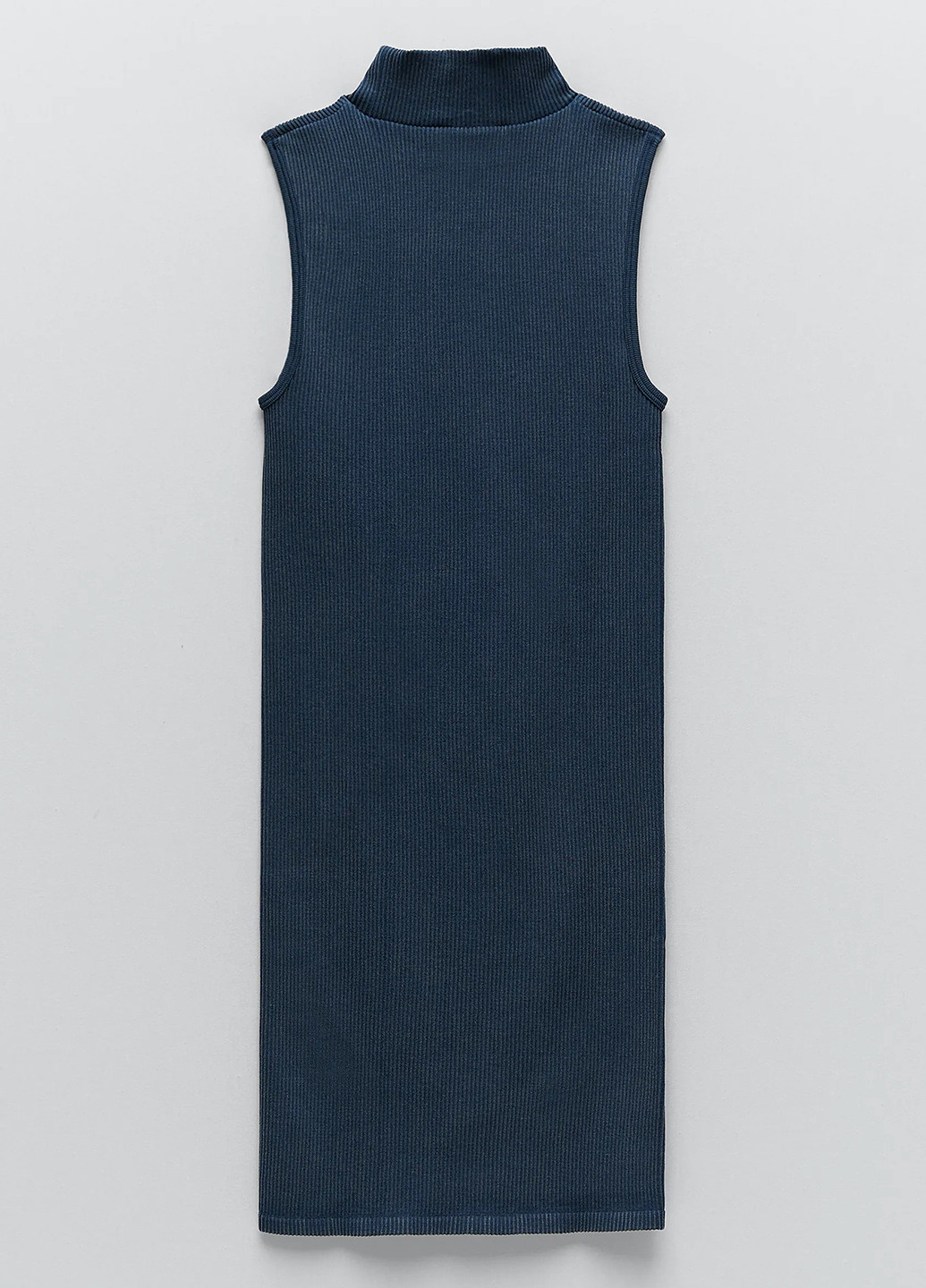 Темно-синя кежуал сукня сукня-водолазка Zara однотонна