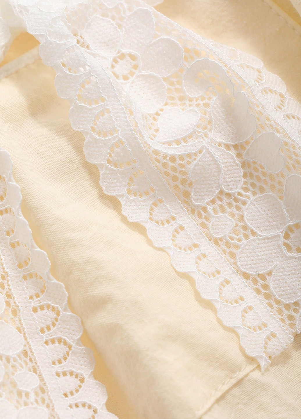 Світло-жовта всесезон піжама (сорочка, штани) сорочка + брюки SHEIN