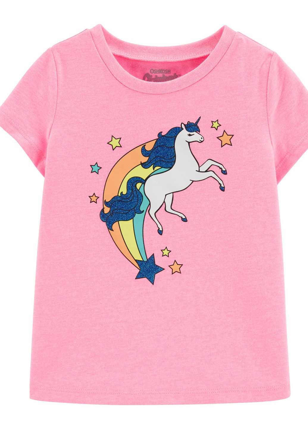 Розовая летняя футболка OshKosh