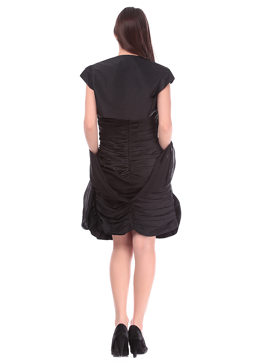 Чорна коктейльна сукня Destino однотонна