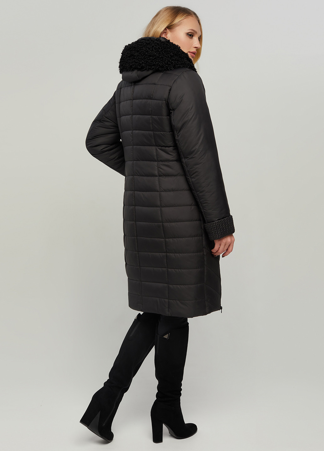 Черная зимняя куртка Miledi