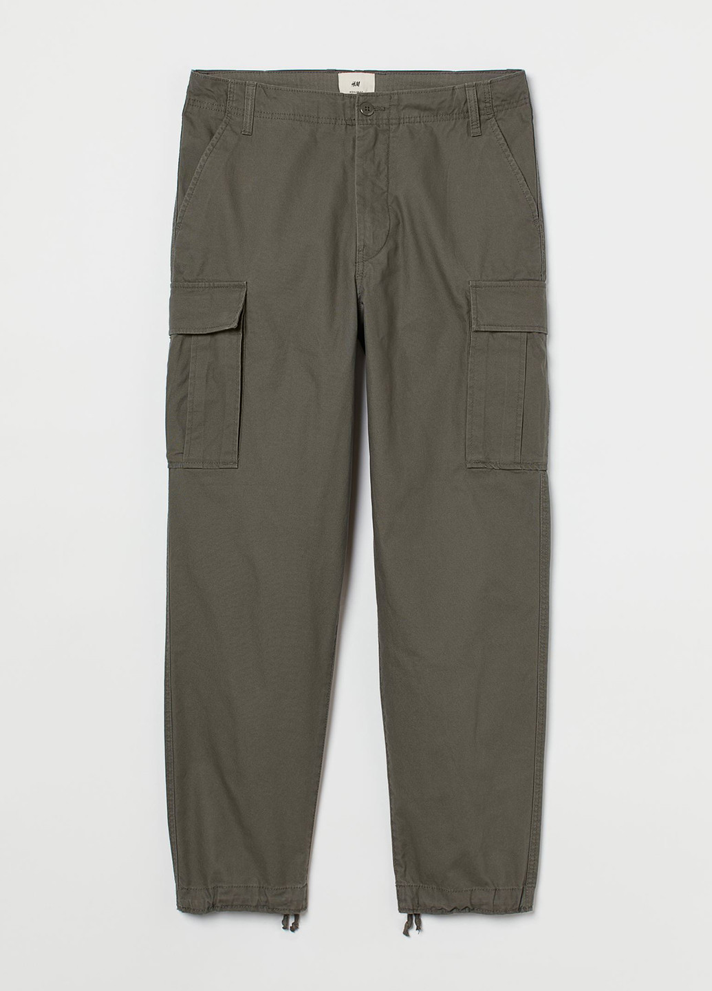 Темно-серые кэжуал демисезонные карго брюки H&M
