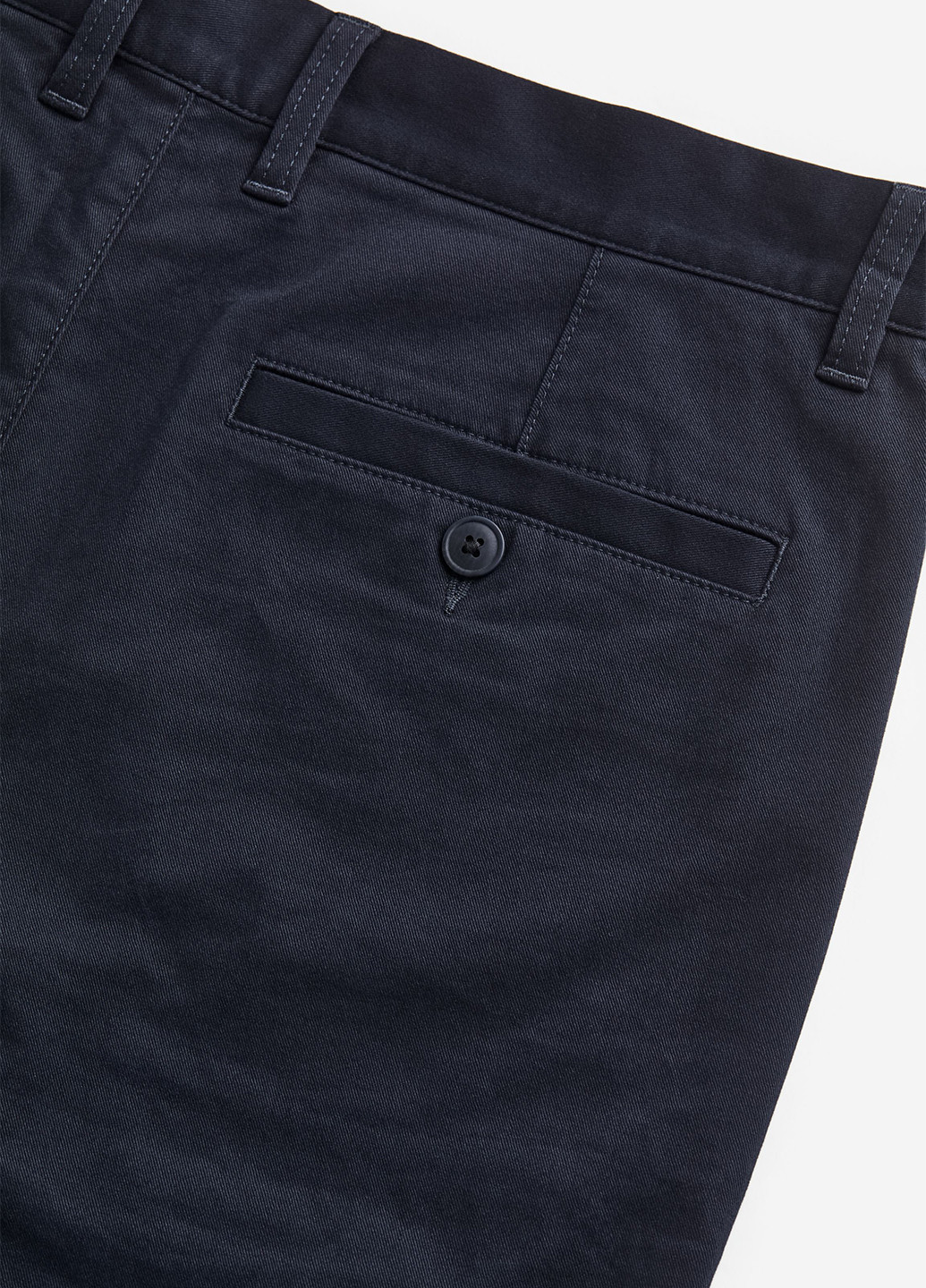 Темно-синие кэжуал демисезонные зауженные, чиносы брюки H&M