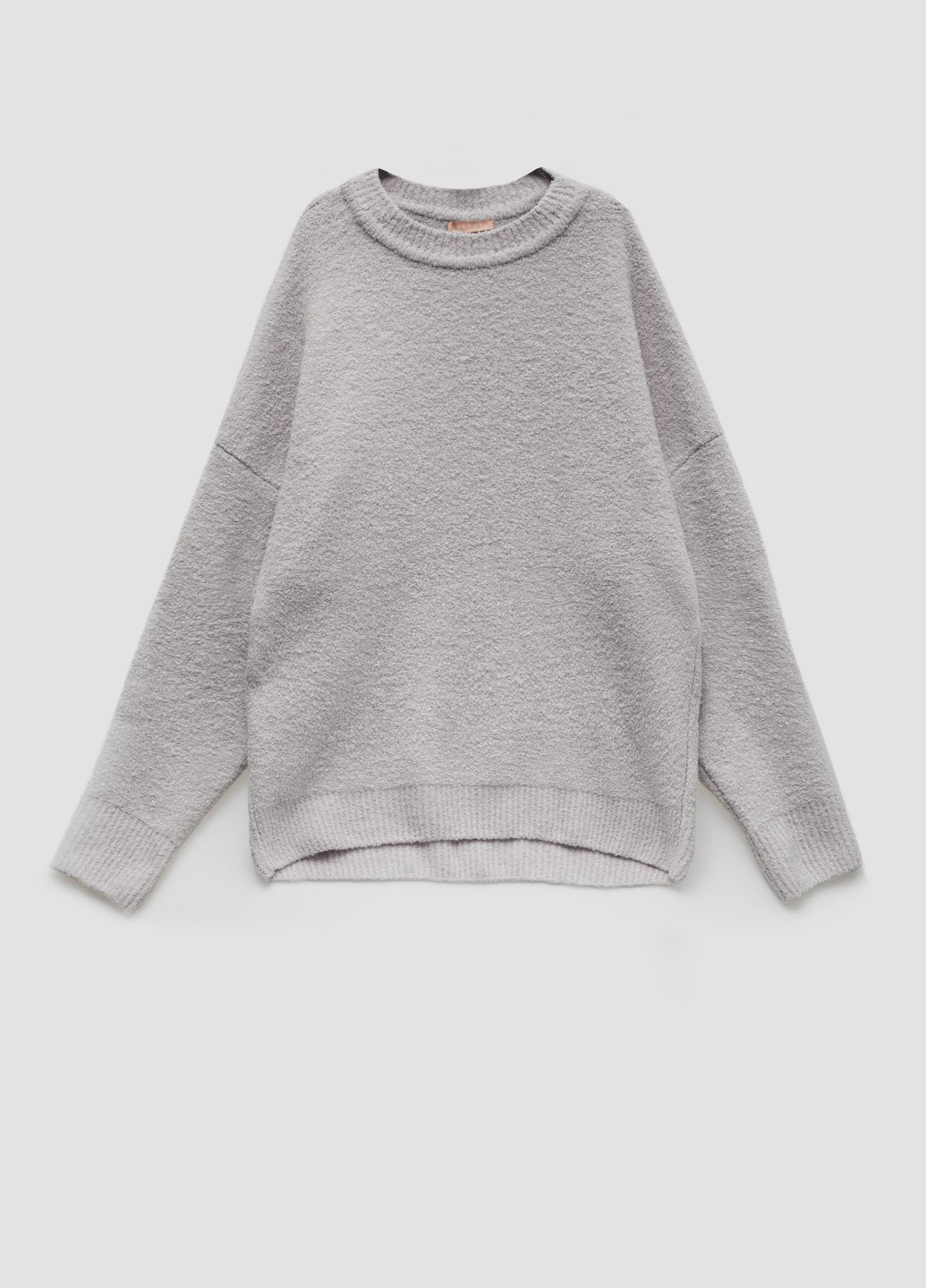 Сіро-бежевий зимовий светр джемпер Gepur