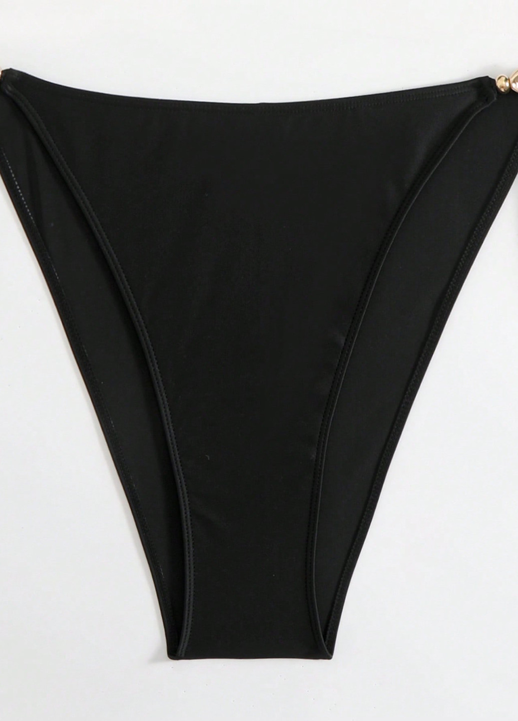 Чорний літній купальник (ліф, трусики) бікіні, роздільний SHEIN