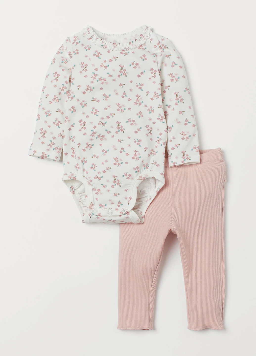 Комбинированный демисезонный комплект (боди, брюки) H&M