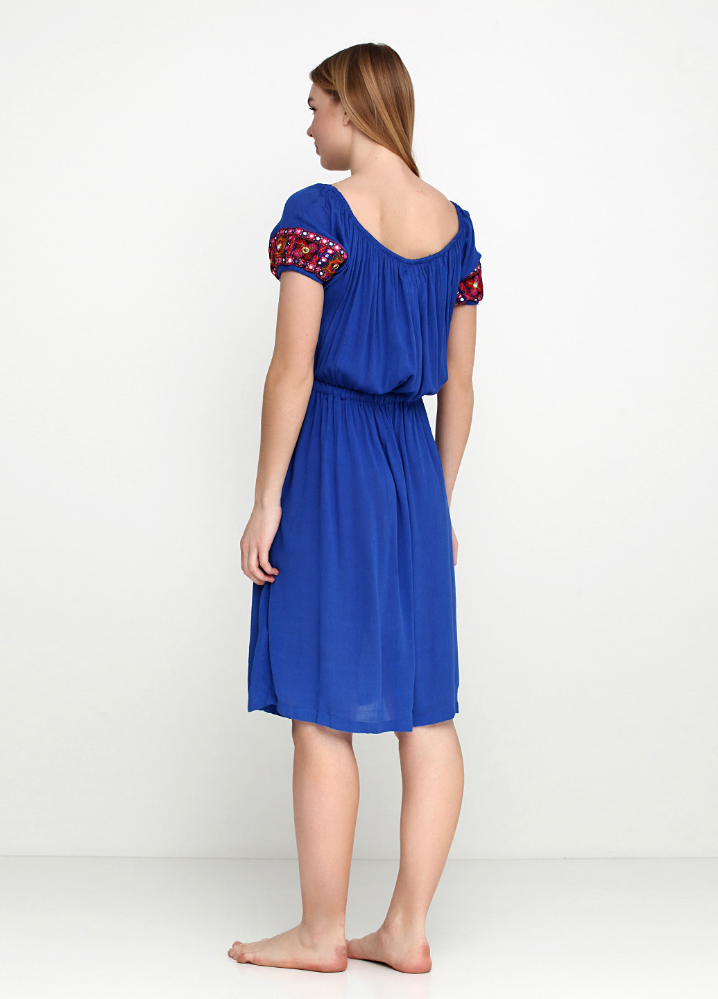 Синя пляжна плаття, сукня Women'secret з орнаментом