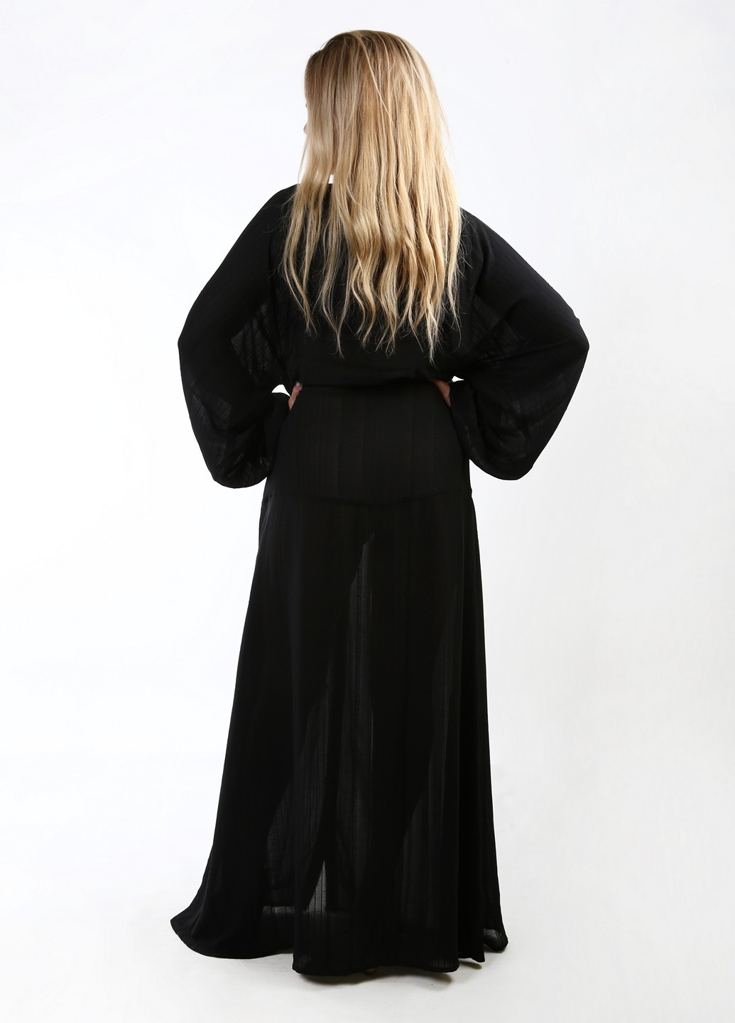 Чорна кежуал сукня No Brand в смужку