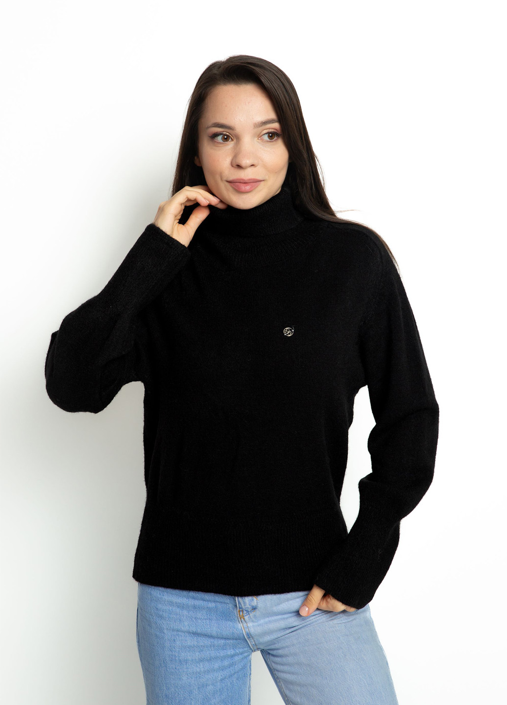 Чорний демісезонний светр Time of Style