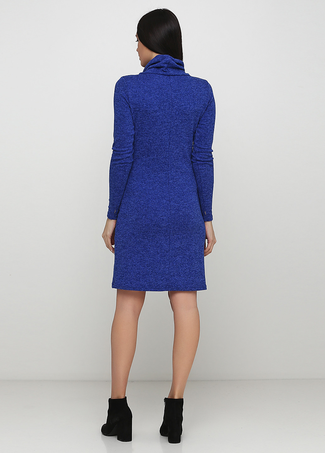 Синя кежуал сукня футляр DiMax меланжева