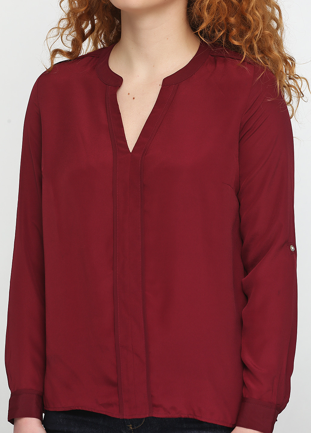 Бордовая блуза с длинным рукавом Esmara