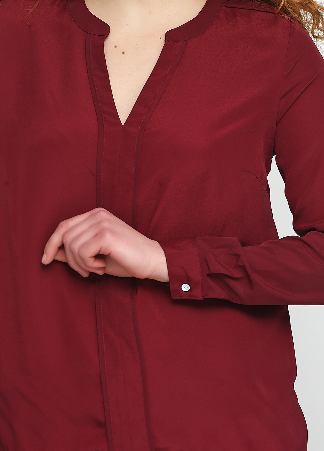 Бордовая блуза с длинным рукавом Esmara