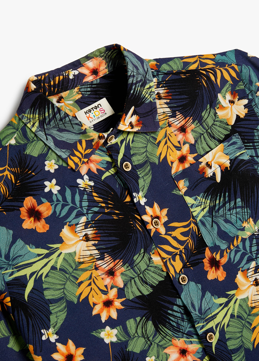 Цветная кэжуал рубашка с цветами KOTON