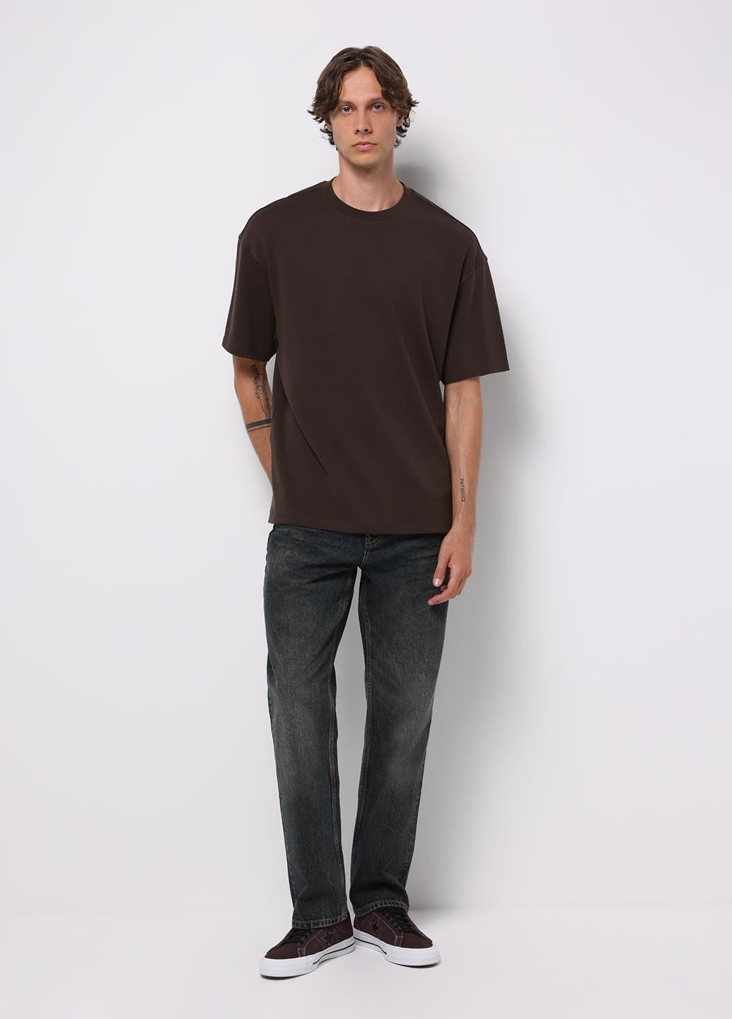 Темно-синие демисезонные регюлар фит джинсы Colin's