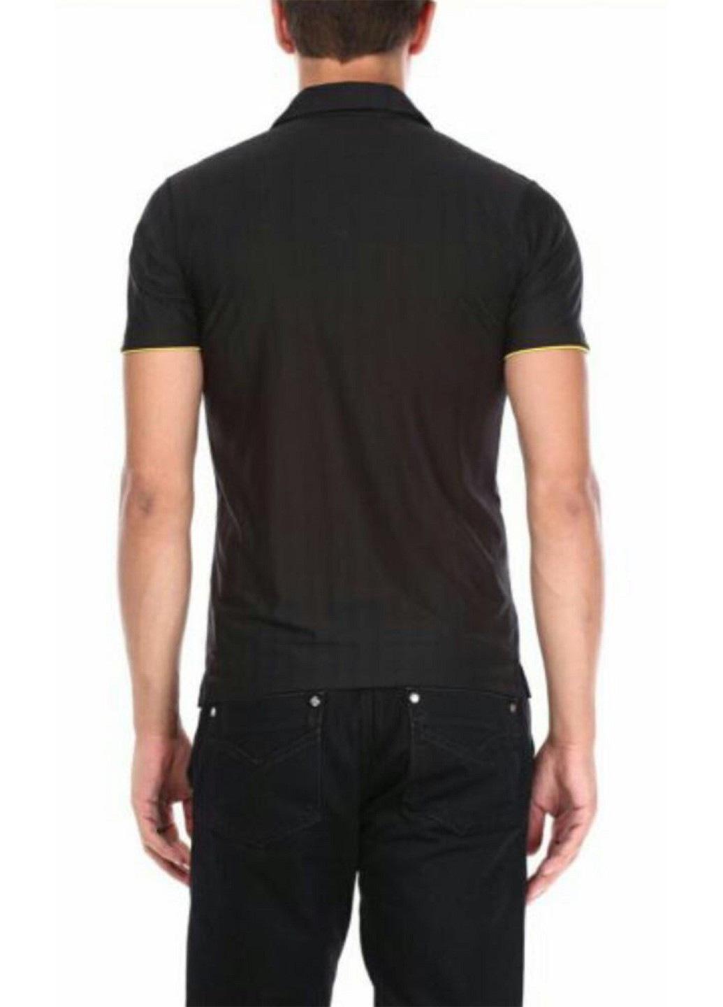 Черная футболка-поло для мужчин Nike в полоску