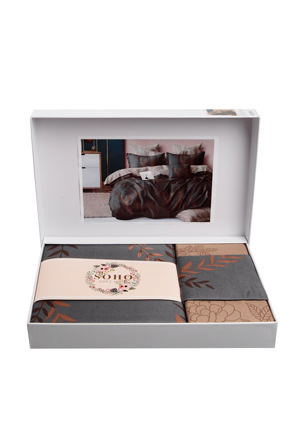 КПБ Евро Lounge 200*230 Romantica Brown Soho (317244671)