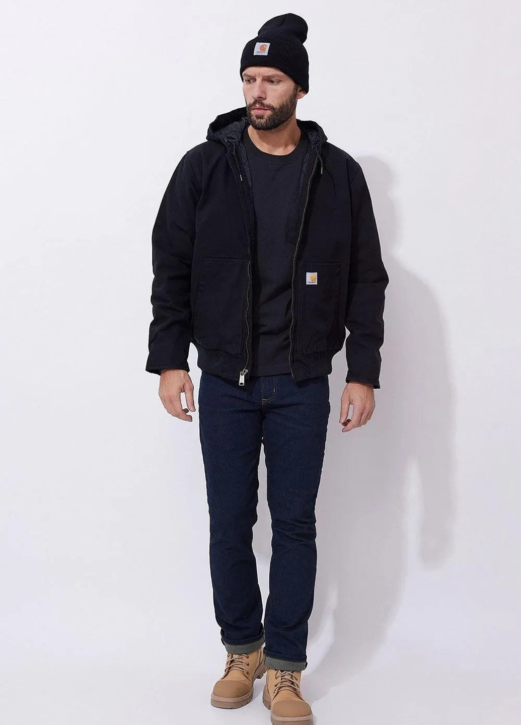 Чорна зимня куртка No Brand