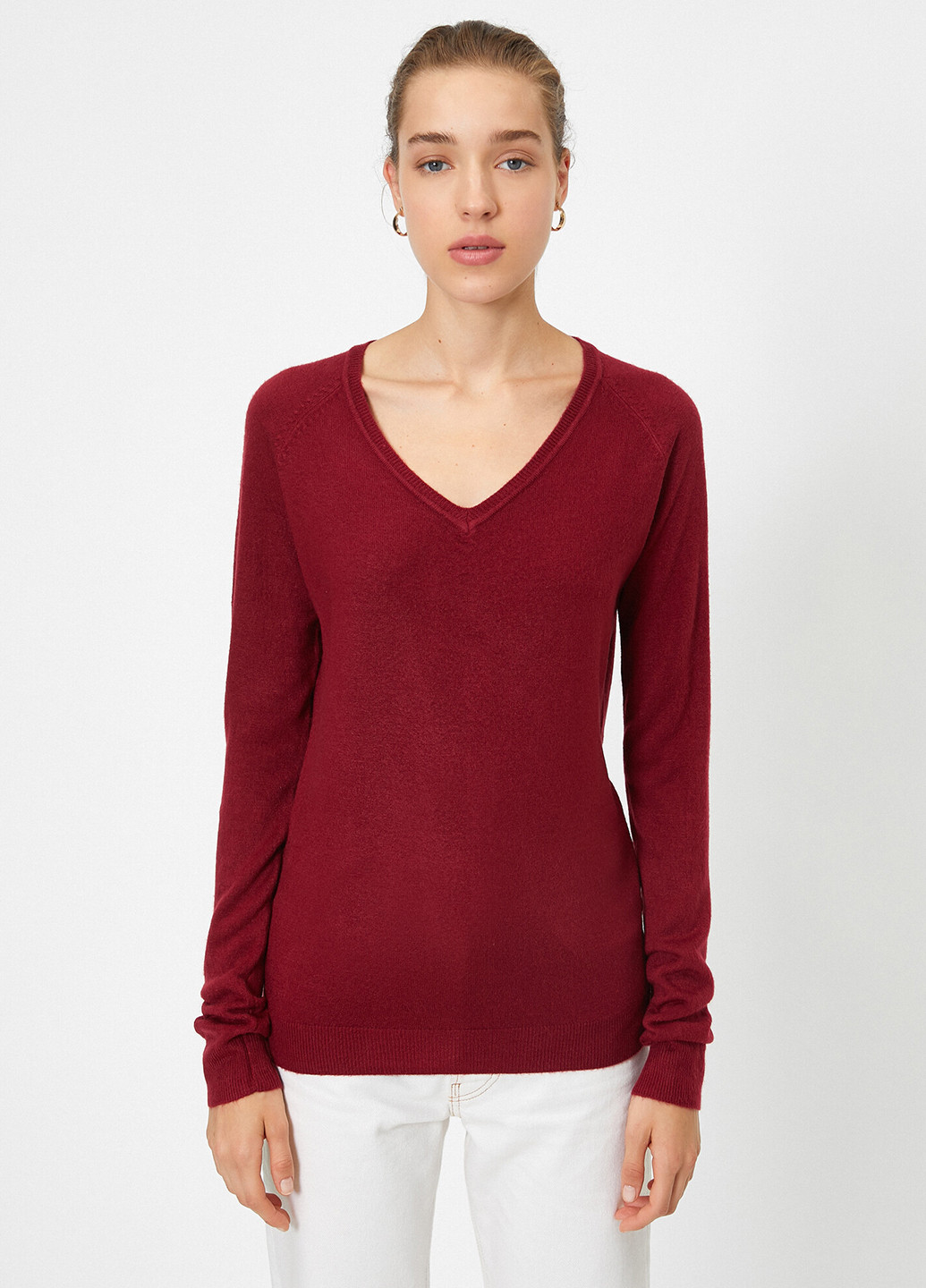 Вишневий демісезонний пуловер пуловер KOTON