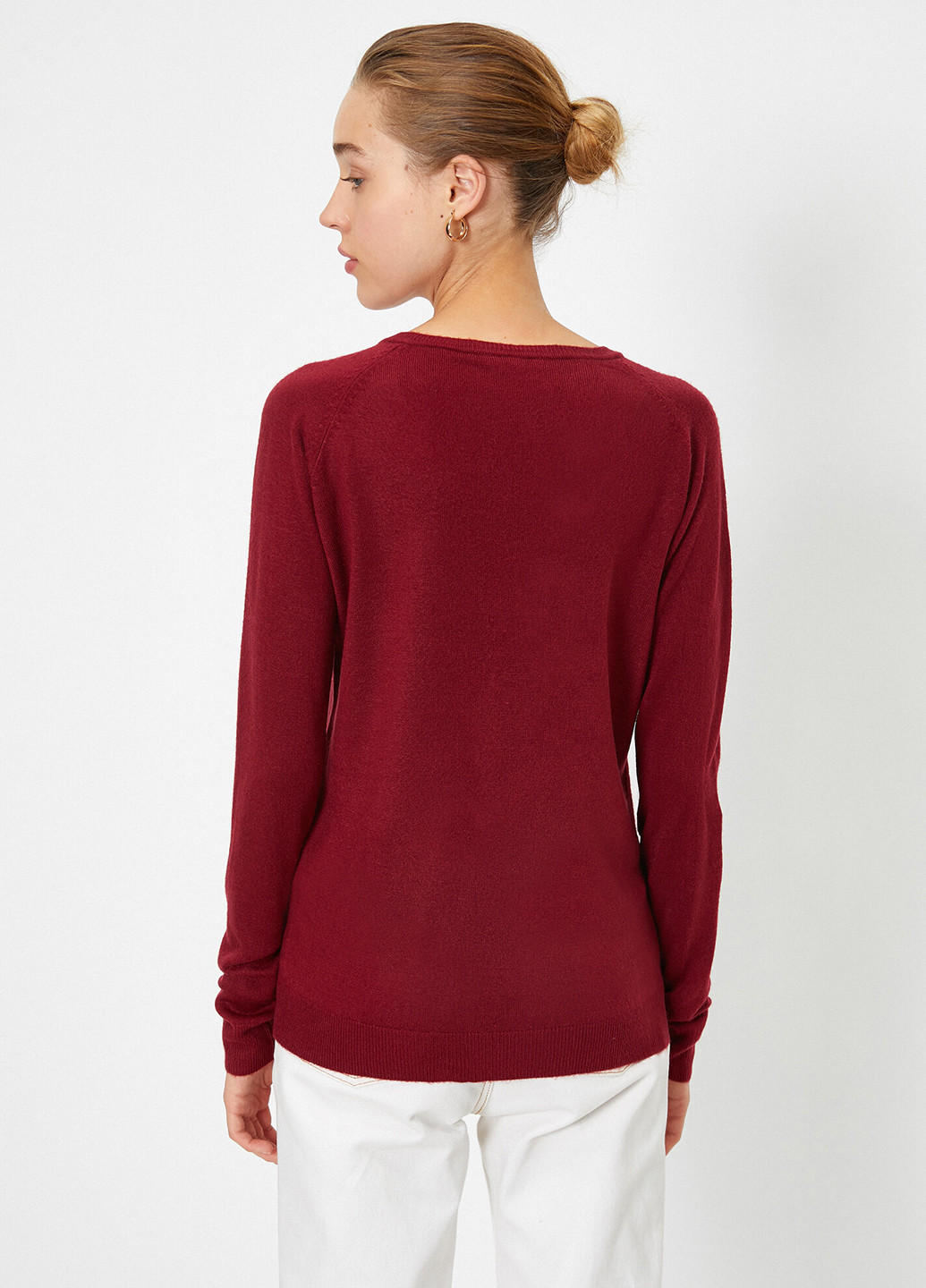 Вишневий демісезонний пуловер пуловер KOTON