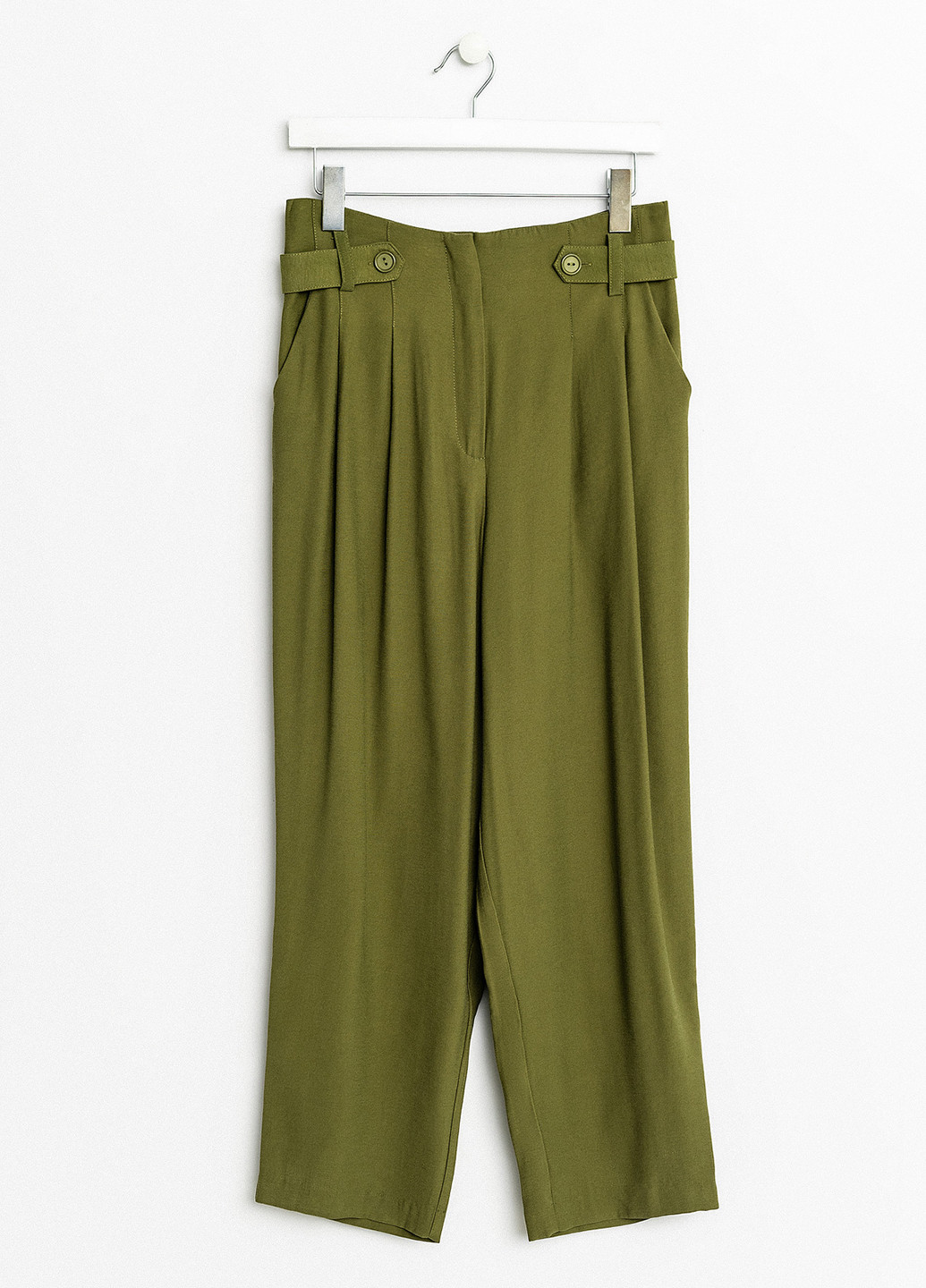 Зеленые кэжуал демисезонные брюки befree