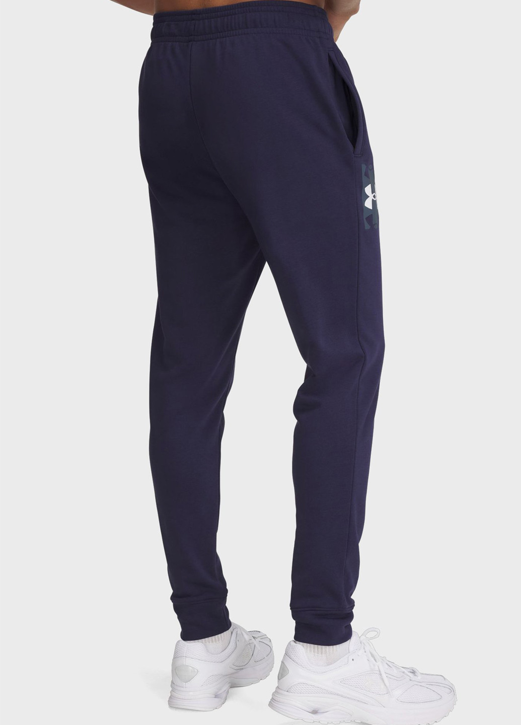 Темно-синие спортивные демисезонные джоггеры брюки Under Armour