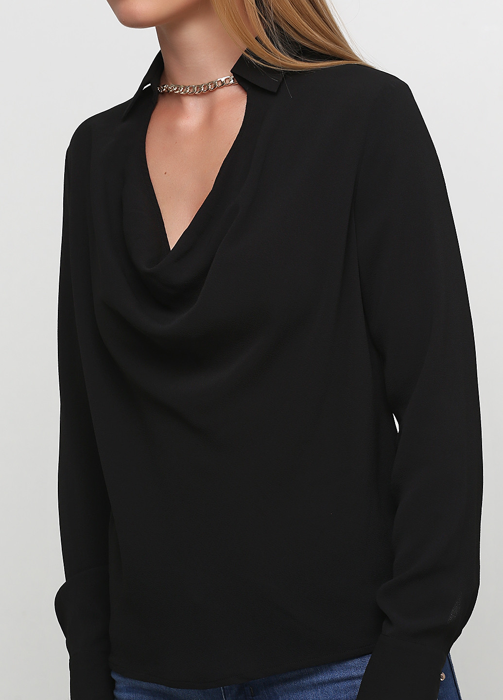 Черная демисезонная блуза Guess by Marciano