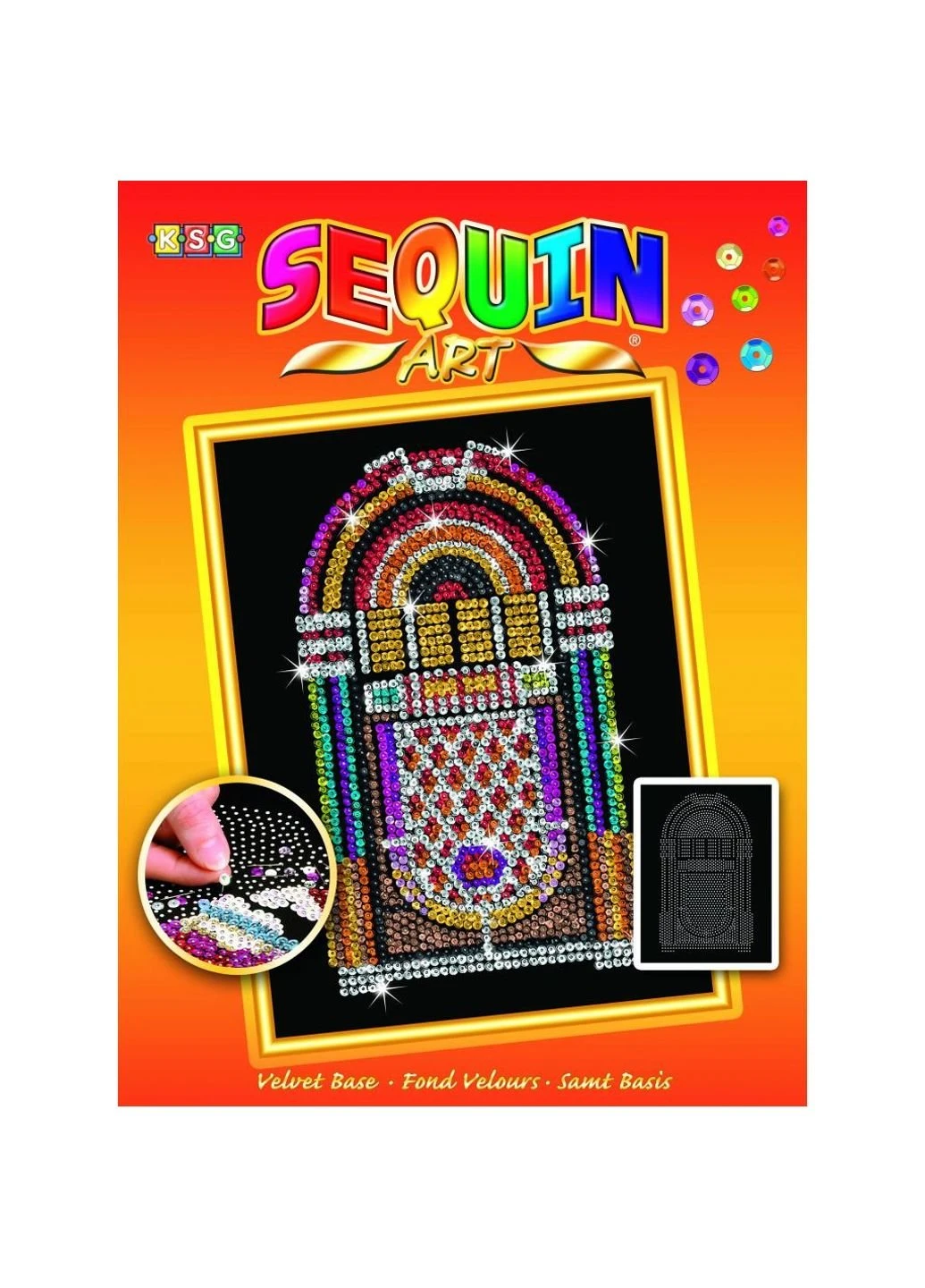 Набор для творчества ORANGE Jukebox (SA1515) Sequin Art (254068774)