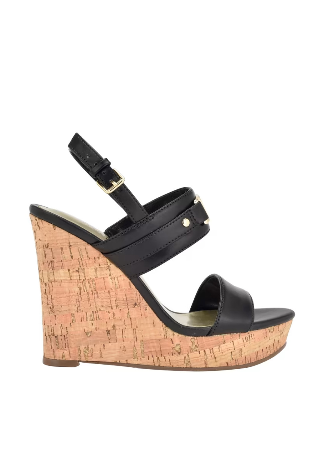 Черные босоножки Guess с ремешком с логотипом