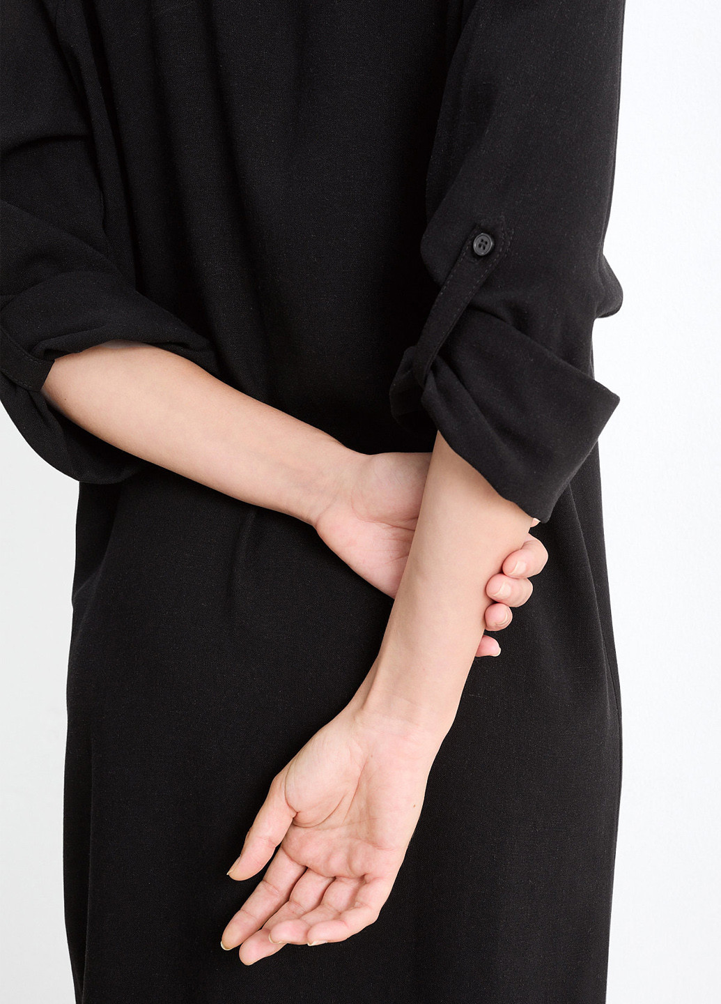 Чорна кежуал сукня сукня-сорочка C&A однотонна