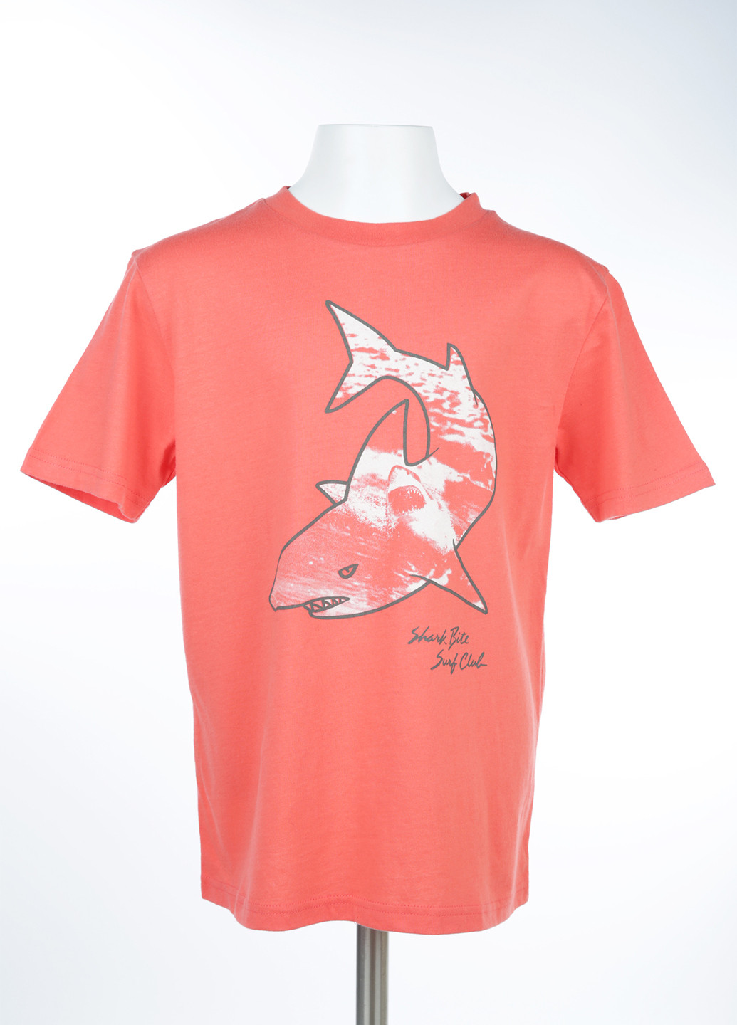 Светло-красная летняя футболка Gap