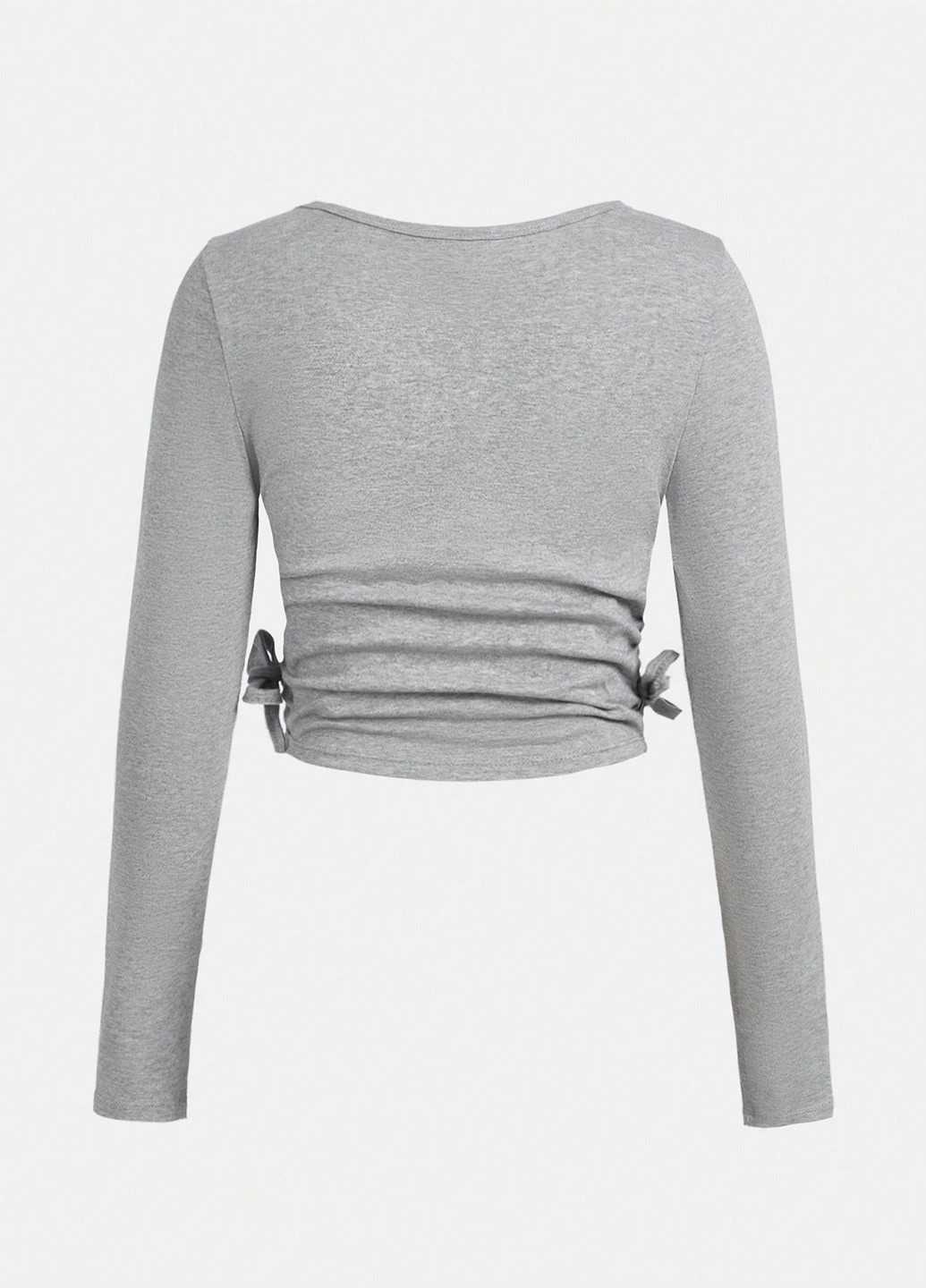 Разноцветный демисезонный кэжуал лонгслив SHEIN однотонный