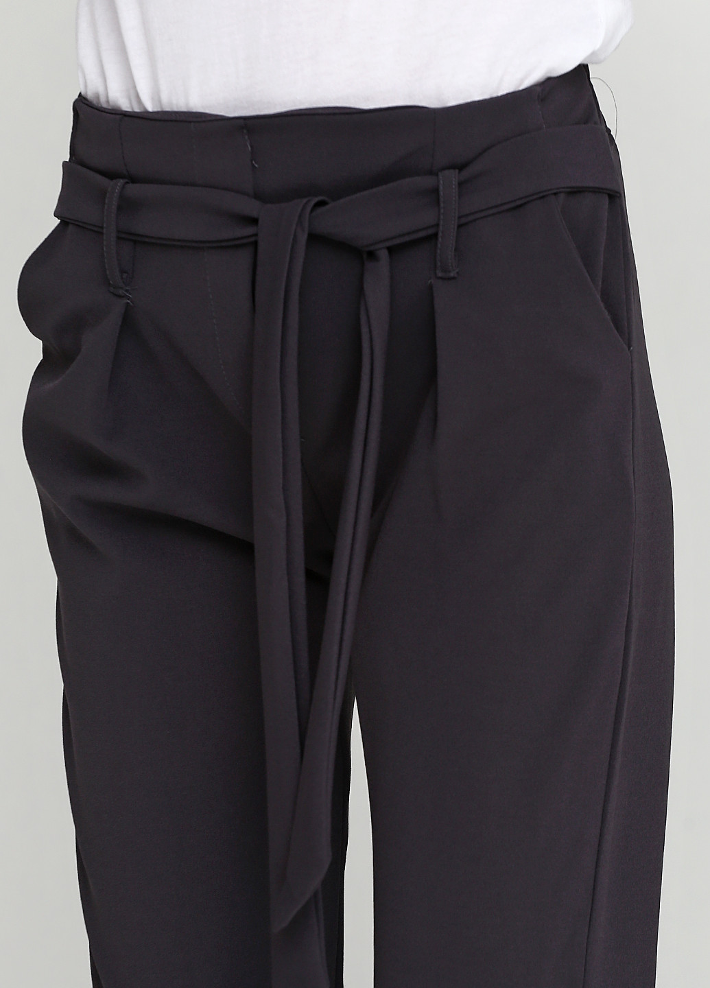 Темно-серые кэжуал демисезонные зауженные брюки Stile di Italia