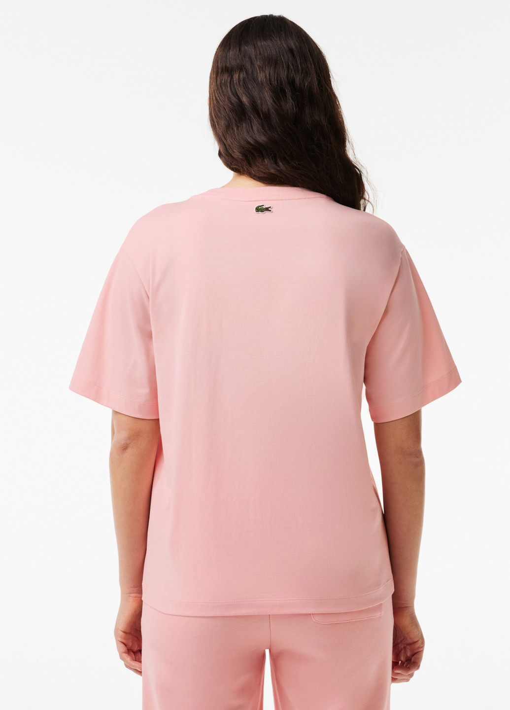 Світло-рожева літня футболка Lacoste