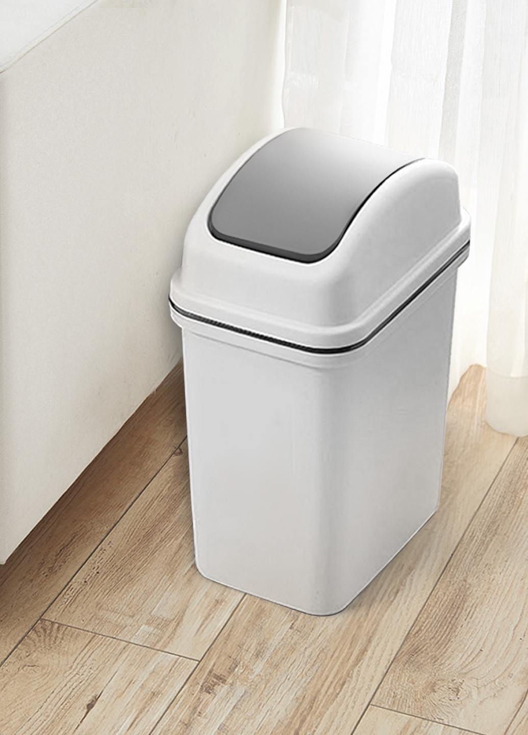 Відро для сміття з кришкою, 15 л 31,2х20,1х46,5 см MVM (254965929)