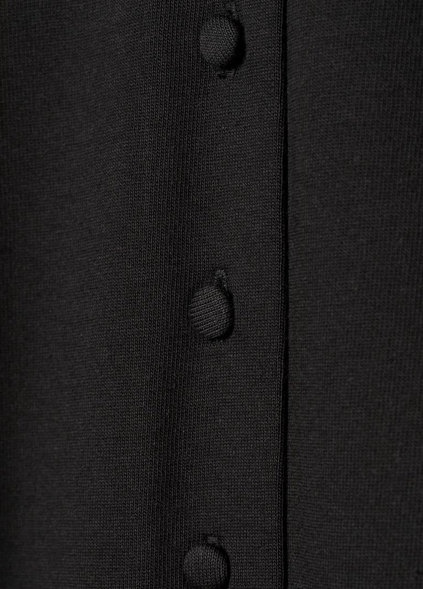 Черное кэжуал хлопковое платье H&M однотонное